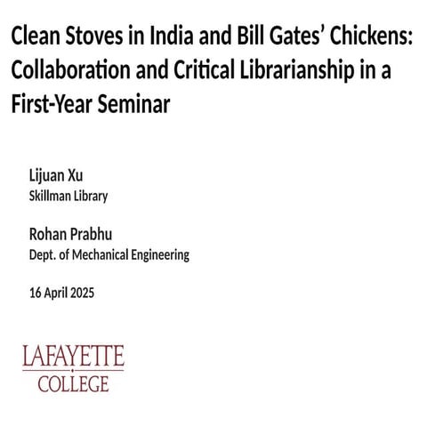 Clean stoves in India and Bill Gate’s chickens: re-imaging information litera...