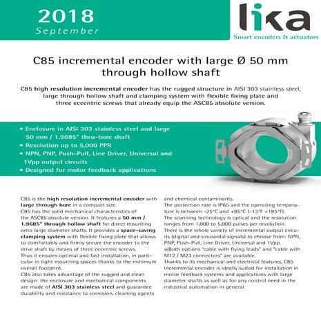 IP58 IQ58 Programmable Incremental Encoder EN | PDF
