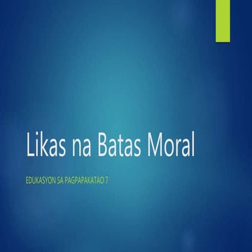 Likas na Batas Moral