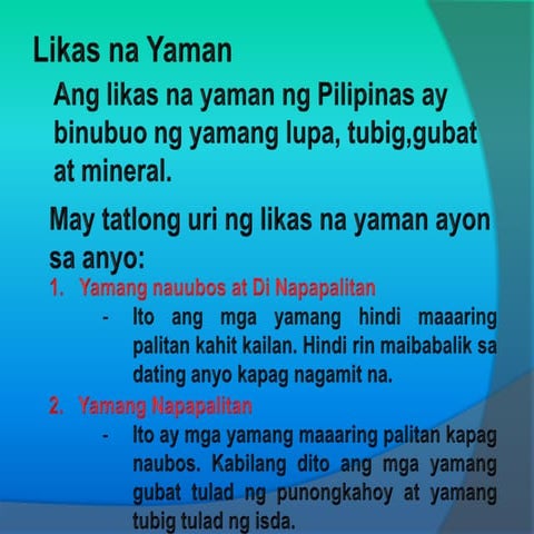 (Likas na yaman)