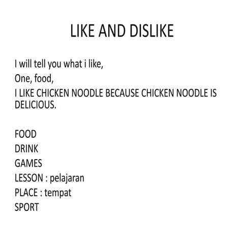 LIKE AND DISLIKE.pptx