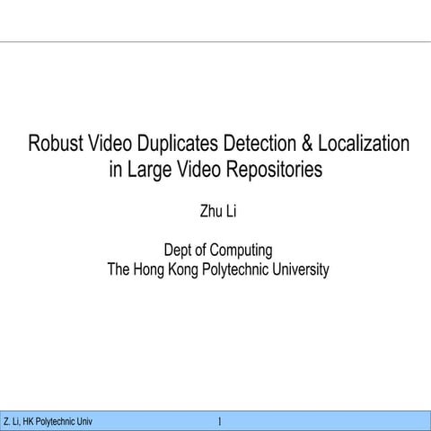 Scaled Eigen Appearance and Likelihood Prunning for Large Scale Video Duplica...