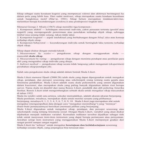 Skala Model Likert | PDF