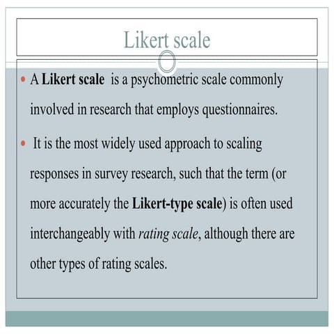Likert scale