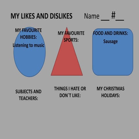 Likes and dislikes name | PPT