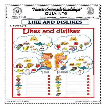 Likes dislike 6to | DOCX