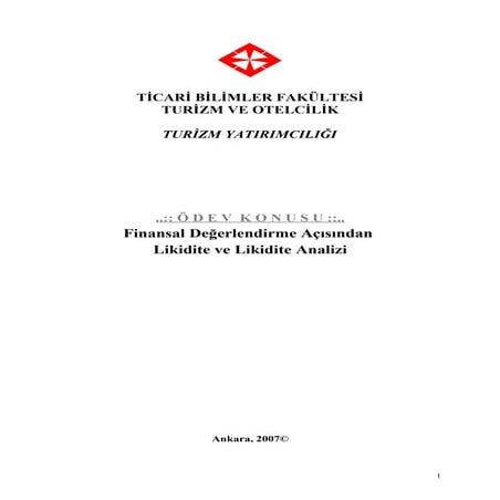 Likidite Analizi Doc