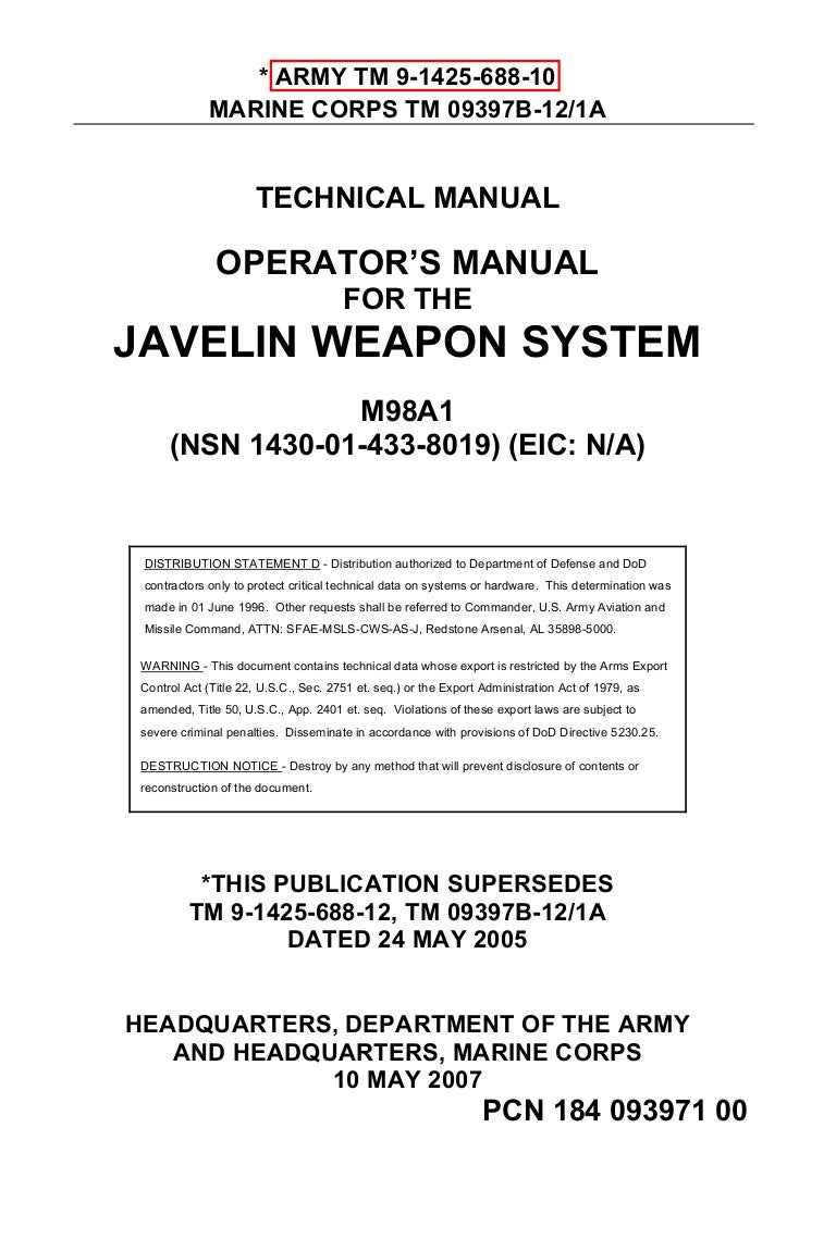 Manual Javelin