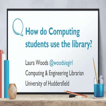 How do computing students use the library? - Woods 