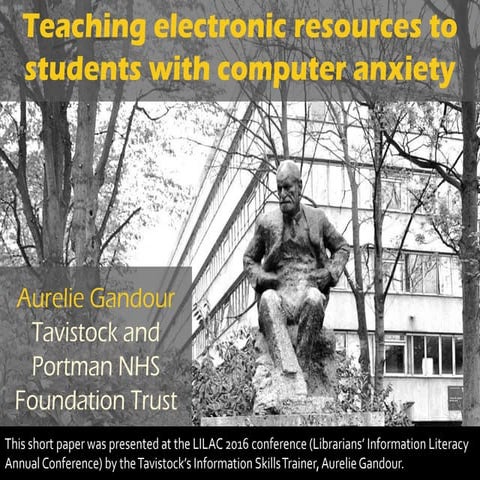 Teaching Electronic Resources to Students with Computer Anxiety