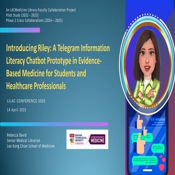Riley: introducing a new information literacy chatbot prototype in evidence-b...