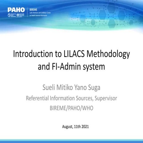 Introduction to LILACS Methodology to AFRO/WHO team - AIM African Index Medicus