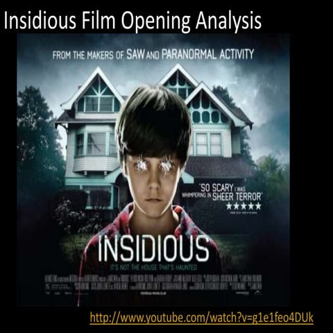 Film Opening Analysis on Insidious