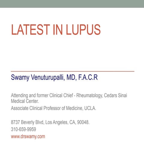 Latest in Lupus