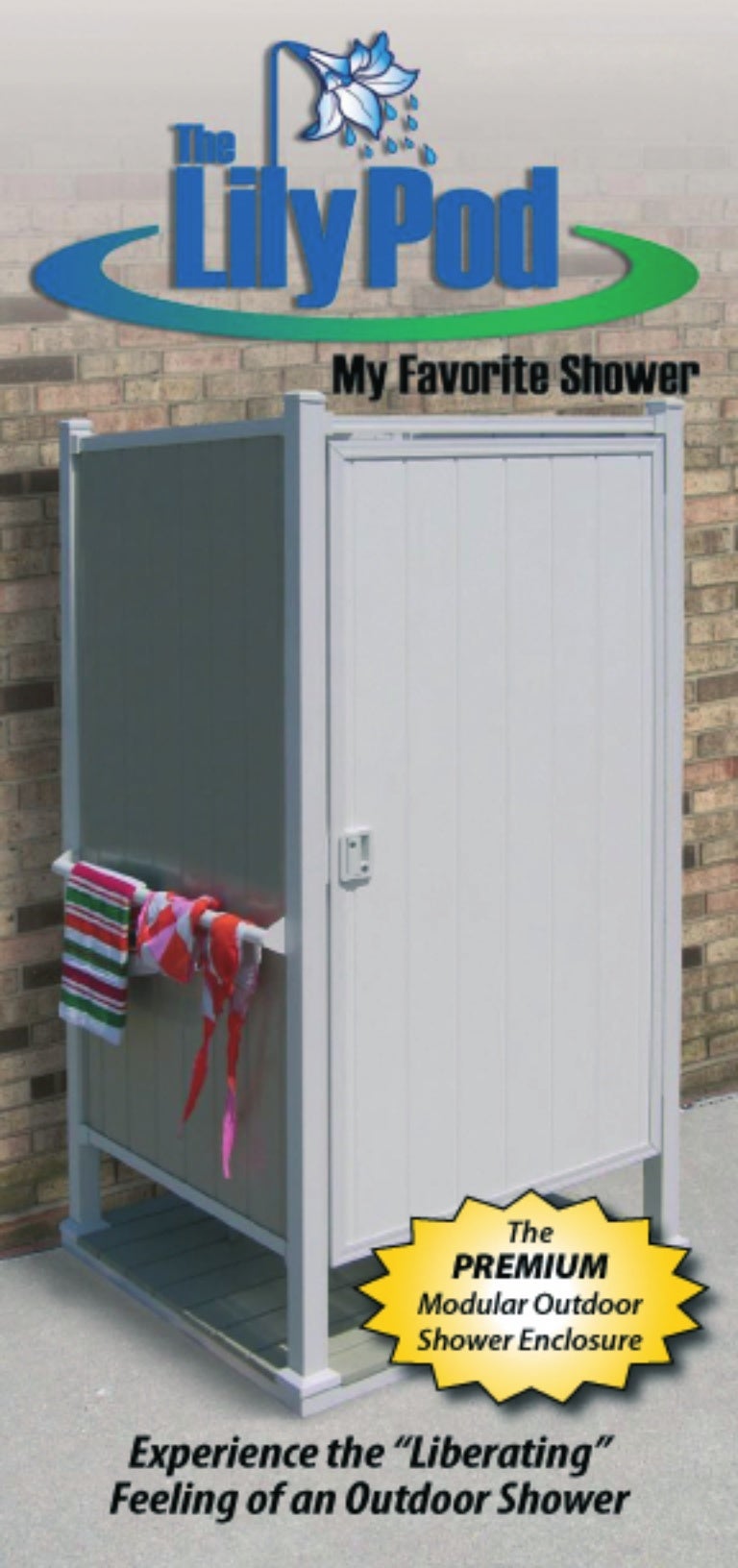 Outdoor Showers by Lily Pod and distributed through SNK Fence in Tom…