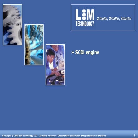 LIM Technology - Scdi engine - fuel efficient engine