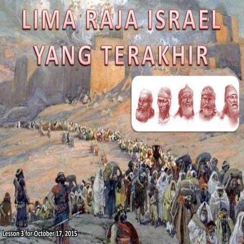 Lima raja israel yang terakhir