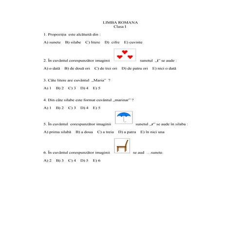 Limba romana ii