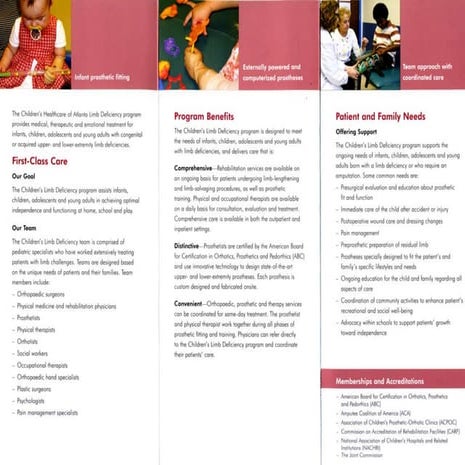Limb Deficiency Program Brochure | PDF