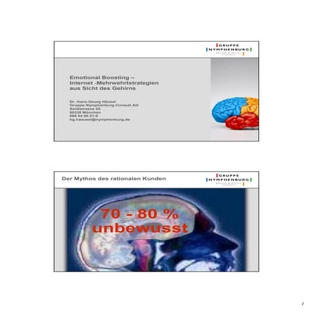 Emotional Boosting – Internetstrategien aus Sicht des Gehirns