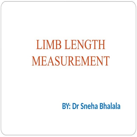 Leg Length Measurement true and apparent measurement limb length ...
