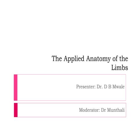 Limbs applied anatomy 2015
