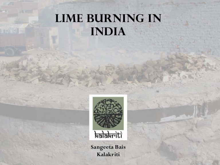 Production of Building lime in India