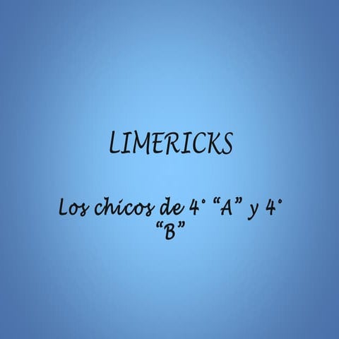 Limericks | PPS