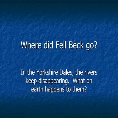 Limestone Landscapes