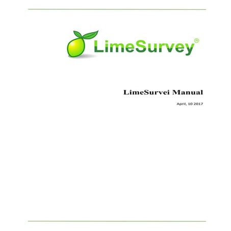 Lime survei user manual | PDF