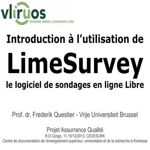 Introduction to Limesurvey 