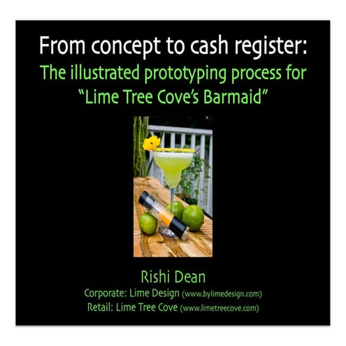 From concept to cash register: The illustrated prototyping process for  “Lime Tree Cove’s Barmaid”