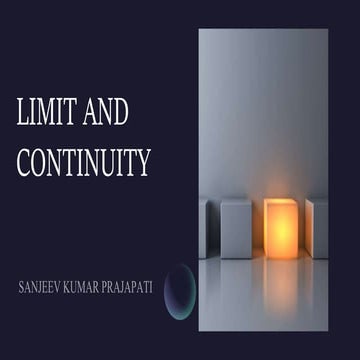 Limit and continuity