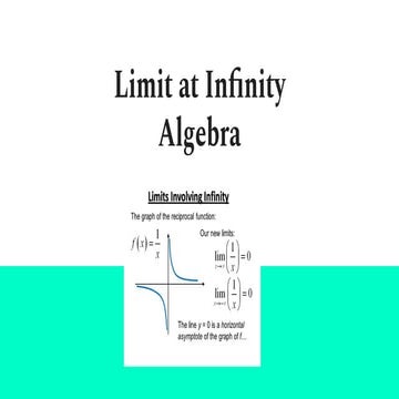 Limit at infinity algebra 
