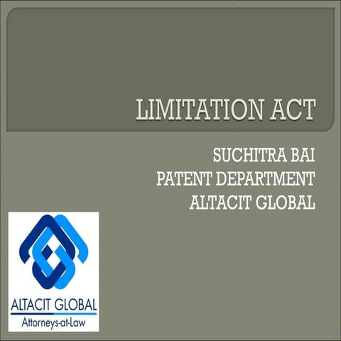 Limitation act