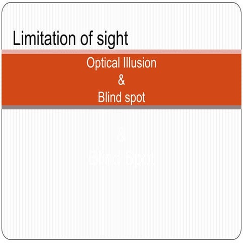 Limitation of sight | PPTX