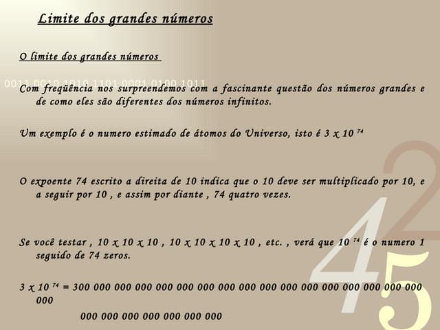 Limites dos grandes numeros