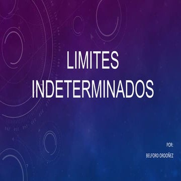 Limites indeterminados