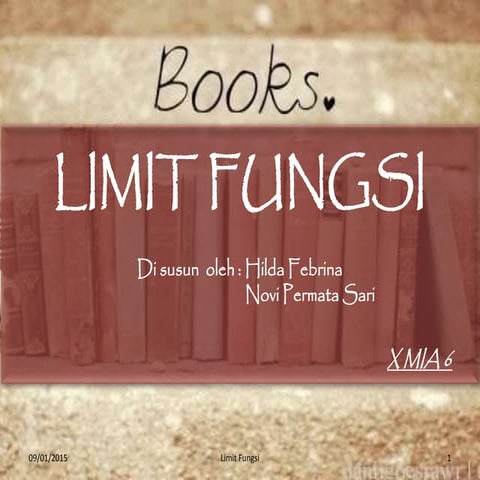 Limit fungsi   hilda novi   x mia 6