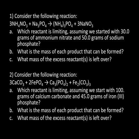 Limiting reagent do now gram to gram.ppt