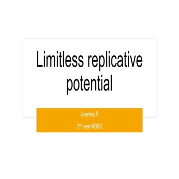 Limitless replicative potential powerpoint