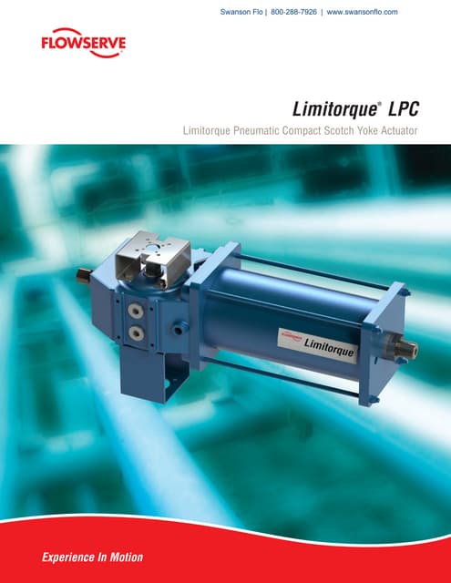 Limitorque Pneumatic Compact Scotch Yoke Actuator Model LPC