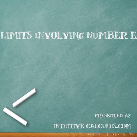 Limits Involving Number e