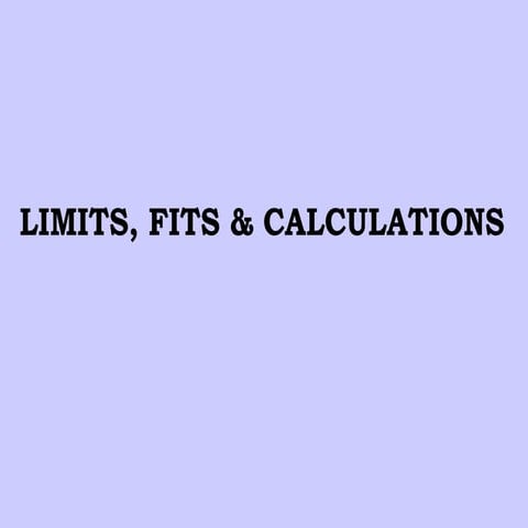 Limits fits