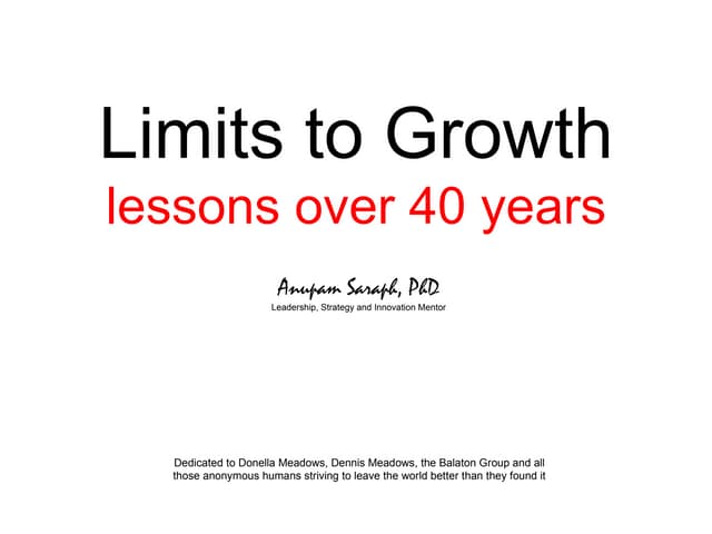 Limits to growth