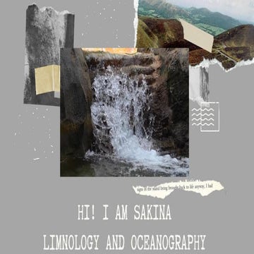 Limnology and oceanography