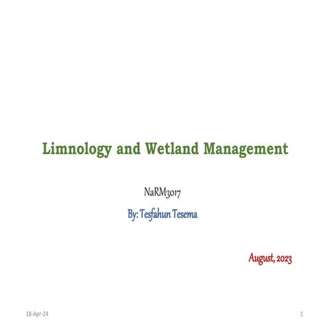 Limnology and Wetland Management 2023 NaRM.pptx