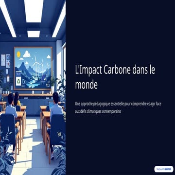 LImpact-Carbone dans le monde et conséquences