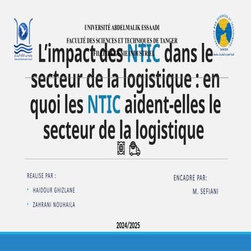 L’impact des NTIC dans le secteur de la.pptx
