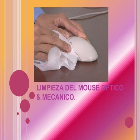 Limpieza del mouse optico & mecanico
